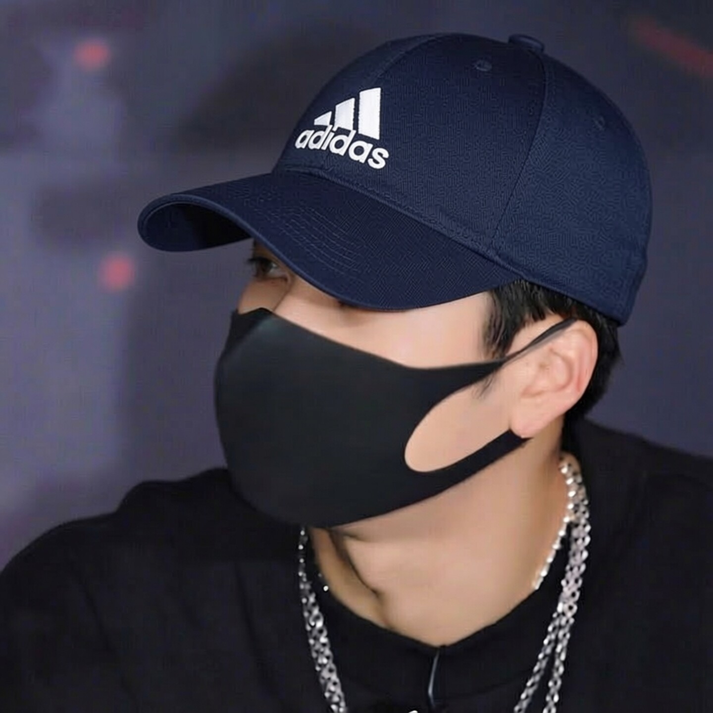 adidas阿迪达斯帽子男女夏季透气遮阳鸭舌帽蓝色运动棒球帽男帽