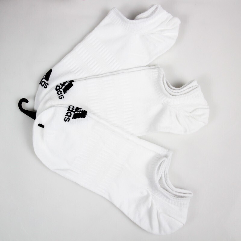 阿迪达斯舒跑袜子薄款透气运动袜跑步健身船袜男女速干浅口短袜