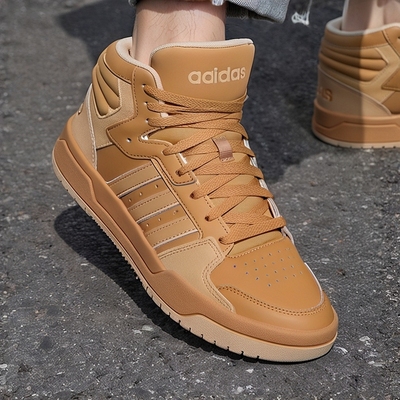 正品假一赔十小麦色高帮男鞋冬