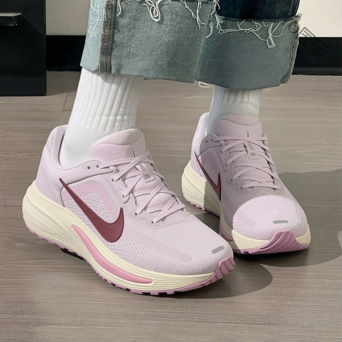 耐克鞋子NIKE QUEST 7跑步鞋新款粉色运动鞋女子网面休闲鞋训练鞋