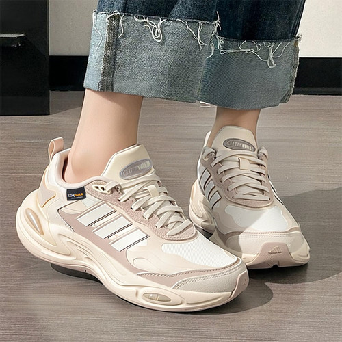 阿迪达斯老爹鞋女冬季新款复古厚底缓震跑步鞋CLIMAWARM暖风女鞋