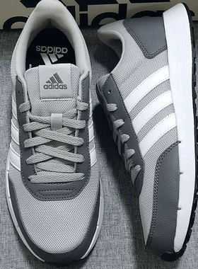 阿迪达斯男鞋2025夏季新款透气复古运动灰色轻便缓震跑步鞋IG6552