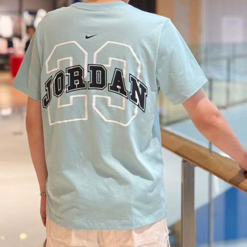 乔丹官方正品纯棉运动T恤男短袖