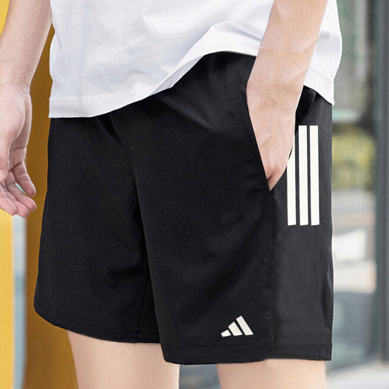 阿迪达斯短裤男夏季新款透气健身运动裤梭织跑步沙滩裤速干五分裤