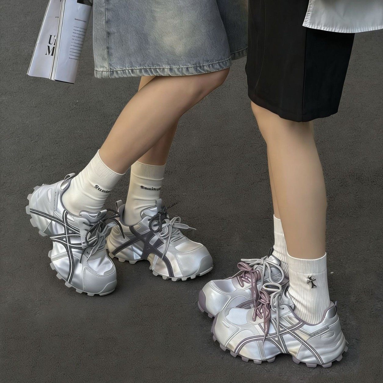 2026春季新款厚底拼色老爹鞋小众休闲运动鞋时尚百搭潮鞋女鞋,女鞋,时尚休闲鞋,淘宝优惠券,粉丝福利购,淘宝优惠卷