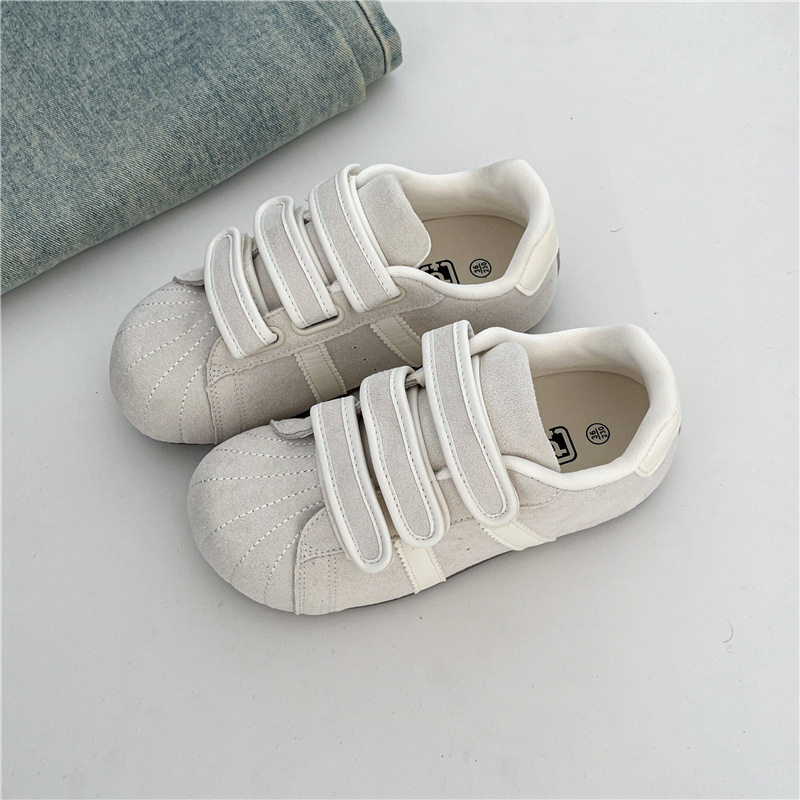 美式复古魔术贴休闲鞋2026春新款圆头平底单鞋女式阿甘鞋远波2266,女鞋,时尚休闲鞋,淘宝优惠券,粉丝福利购,淘宝优惠卷