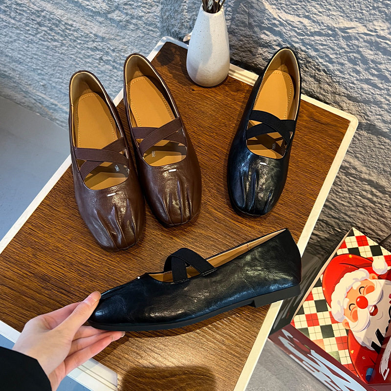 头层羊皮鞋垫玛丽珍鞋女2026春季新款法式气质复古百搭小皮鞋单鞋,女鞋,浅口单鞋,淘宝优惠券,粉丝福利购,淘宝优惠卷