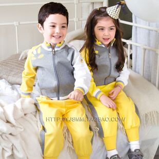 小学生班服春秋季新款幼儿园园服加厚儿童运动套装男女棒球服全棉
