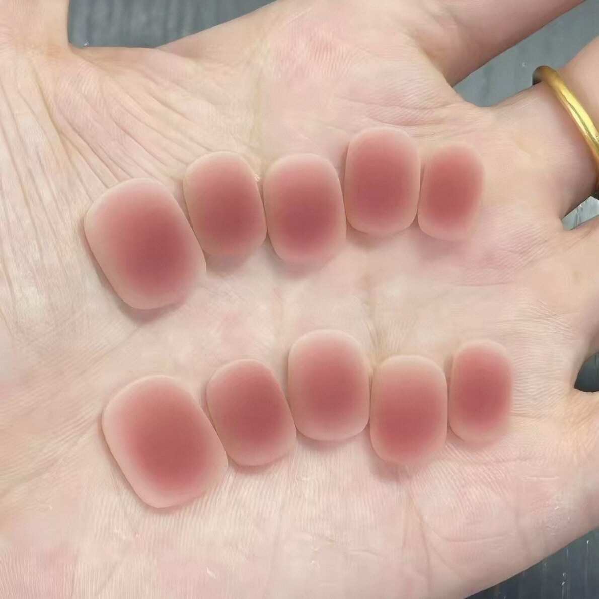 手工穿戴甲显白简约短款新款美甲