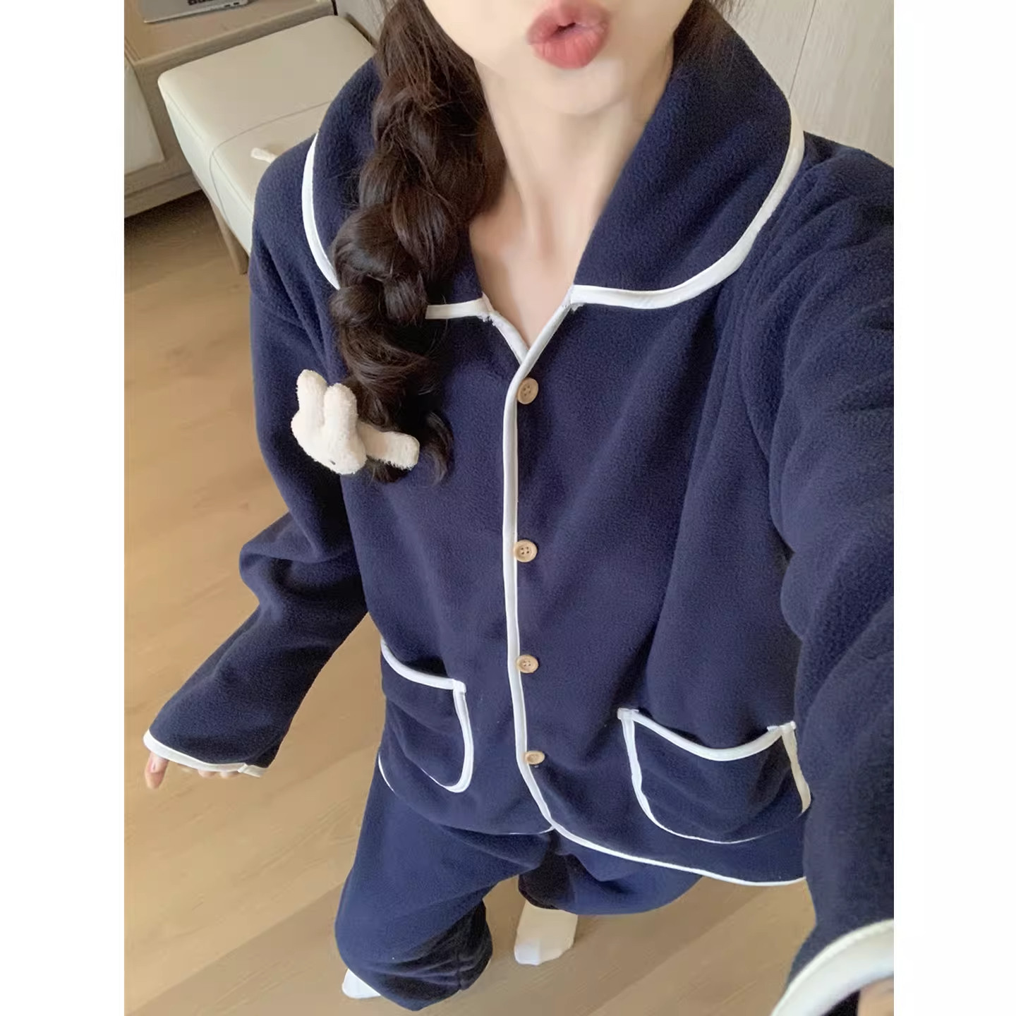 2026新款摇粒绒睡衣女款秋冬季加绒加厚珊瑚绒冬天保暖宽松家居服,女士内衣/男士内衣/家居服,睡衣/家居服套装,淘宝优惠券,粉丝福利购,淘宝优惠卷