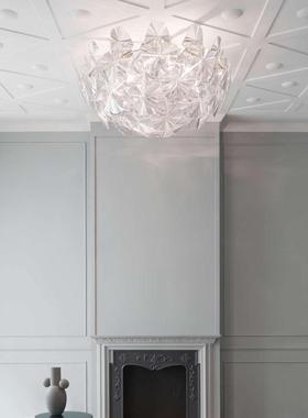点光意大利Luceplan Hope吸顶灯 欧式轻奢复古水晶风客厅餐厅卧室