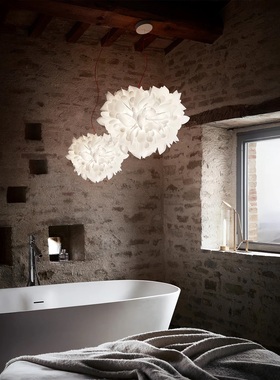 现货点光意大利Slamp Veli Foliage吊灯 欧式轻奢复古卧室餐厅