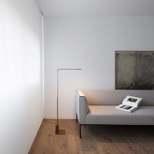 点光意大利Viabizzuno 现代极简侘寂LED调光客厅高端 Roy落地灯
