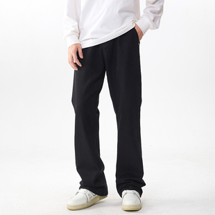190瘦高个子加长版裤子男纯棉春秋微喇休闲裤直筒阔腿牛仔裤
