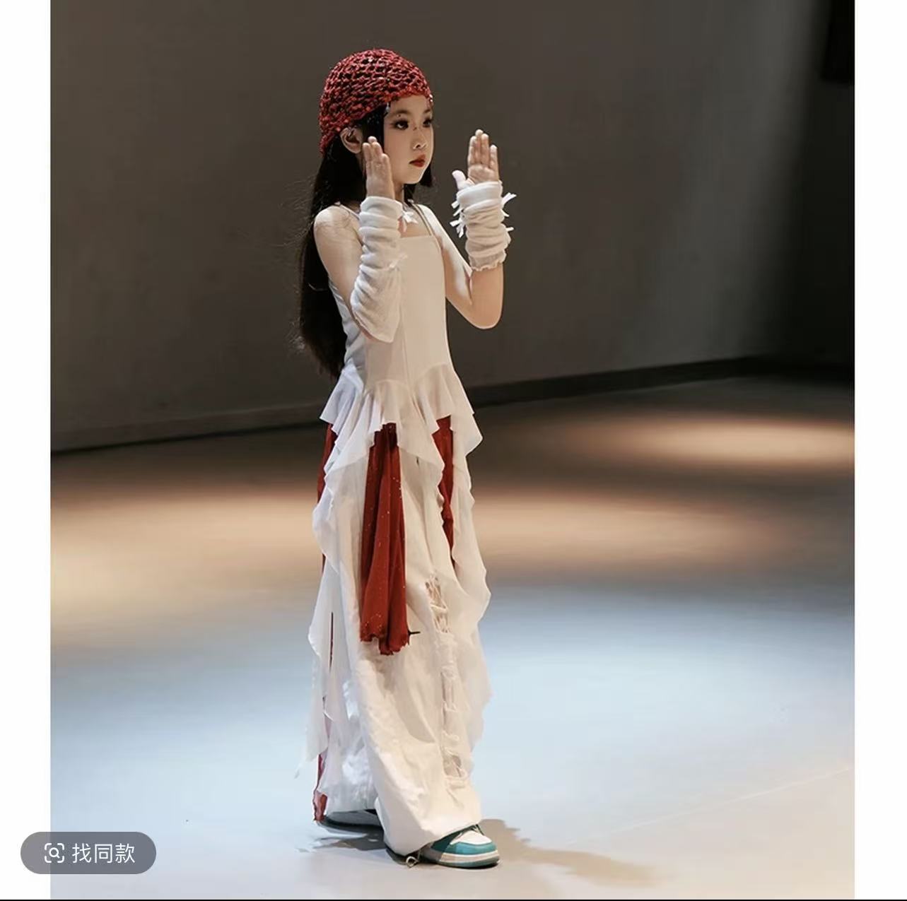 女童潮酷爵士舞演出套装