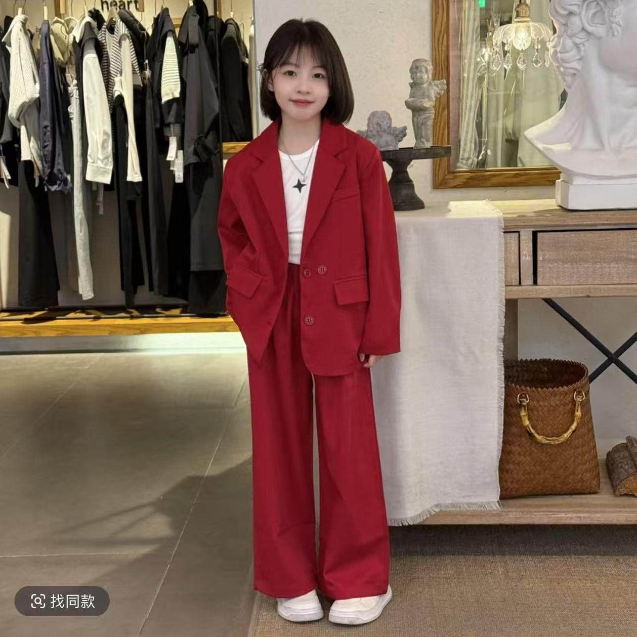 女童西装套装街舞爵士舞潮服2025洋气女孩演出服儿童走秀时髦两件,童装/婴儿装/亲子装,套装,淘宝优惠券,粉丝福利购,淘宝优惠卷