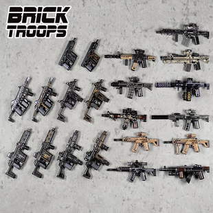 【印刷】乐宜乐 bricktroops 第三方人仔配件 M4 短剑 武器
