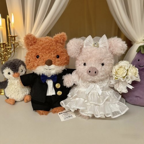 jellycatlittle系列衣服婚纱西装