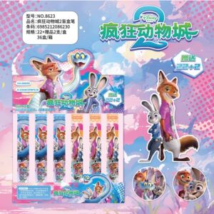 新款疯狂动物城盲盒笔朱迪尼克中性笔学生用顺滑黑笔奖励学生礼物