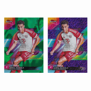 球星卡 穆夏拉 99编 绿熔岩折 2023-24 Topps finest 拜仁慕尼黑