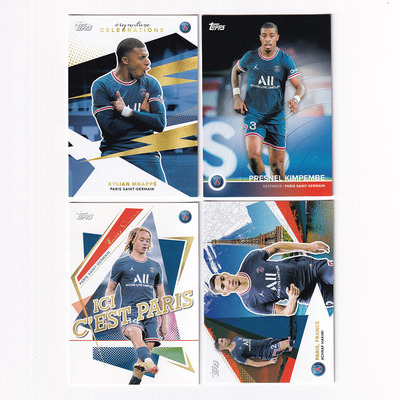 球星卡 巴黎盒 2021-22 topps 姆巴佩 阿什拉夫 西蒙斯 金彭贝