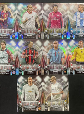 球星卡主舞台特卡2023-24 Topps C罗 齐达内 亨利大小罗 舍普琴科