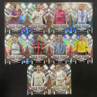 球星卡主舞台特卡2023-24 Topps C罗 齐达内 亨利大小罗 舍普琴科