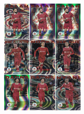 球星卡 萨拉赫 范戴克 努涅斯 绿雾折 2024-25 Topps UCC 利物浦