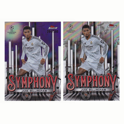 球星卡 贝林厄姆 299编紫折 交响乐特卡 2025 topps finest 皇马