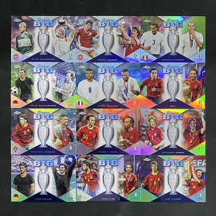 球星卡 远大梦想 2024欧洲杯Topps 捧杯 C罗 哈维阿隆索 伊涅斯塔