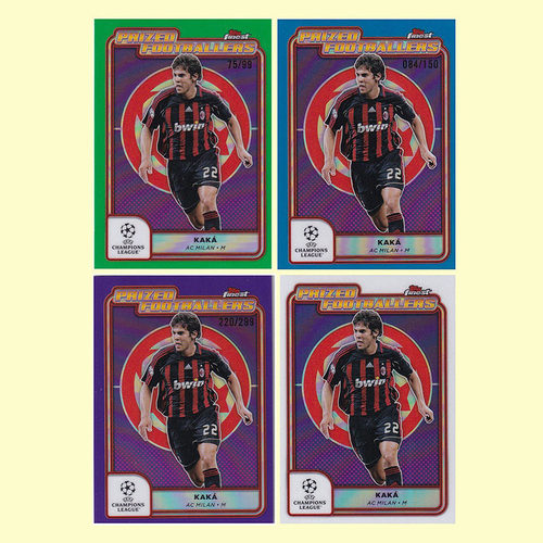 球星卡 卡卡 KAKA 99编绿折 典范球员特卡2025 topps finest 米兰