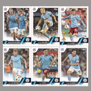 球星卡 2022-23 topps UCC 曼城 哈兰德 德布劳内 福登 帕尔默