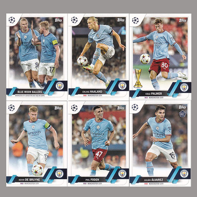 球星卡 2022-23 topps UCC 曼城 哈兰德 德布劳内 福登 帕尔默