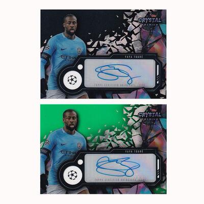 球星卡 亚亚图雷 签字 50编 2023-24 Topps 水晶胶片 曼城