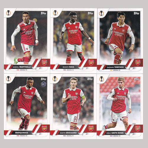 球星卡 阿森纳 2022-23 Topps ucc欧战 萨卡 厄德高 马丁内利