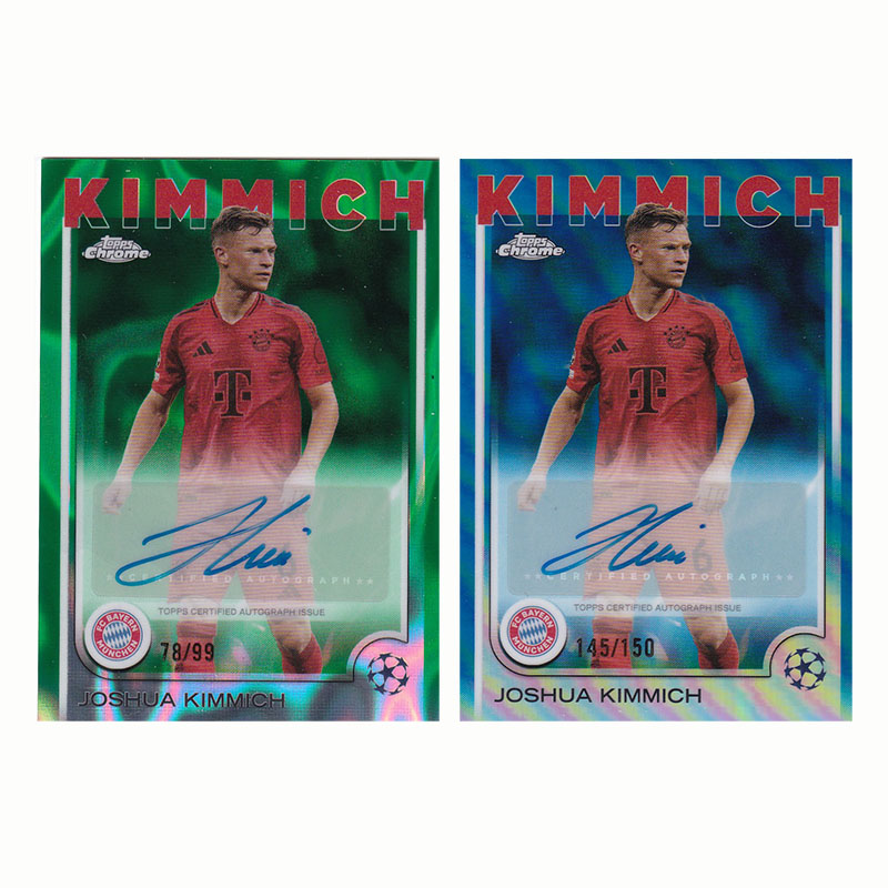 球星卡 基米希 签字 99编 绿折 2024-25 Topps chrome 欧冠 拜仁