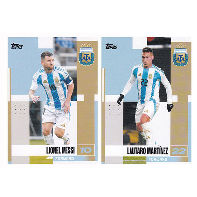 球星卡 梅西 劳塔罗 2024 Topps 阿根廷队盒 迈阿密国际