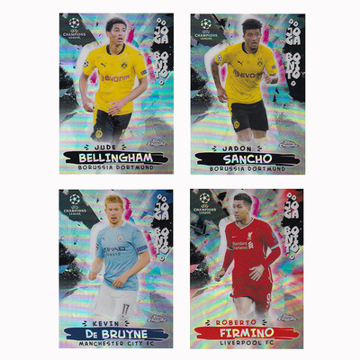 球星卡 美丽足球 2020-21 Topps chrome 德布劳内 贝林厄姆 桑乔