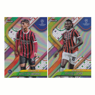 球星卡 莱奥 利贝拉利 银折 2024-25 topps finest 欧冠 AC米兰