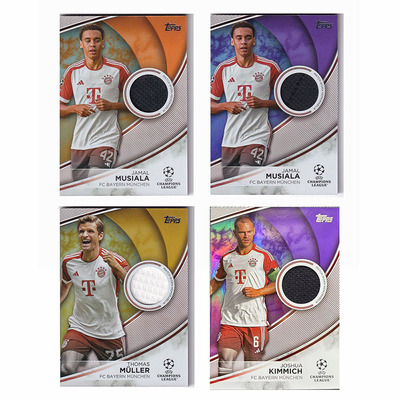 球星卡 穆夏拉 穆勒 25编 球衣物料 2023-24 Topps UCC欧战 拜仁