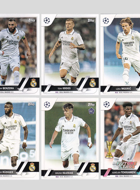 球星卡 皇马 2022-23 Topps UCC欧战 莫德里奇 本泽马 克罗斯