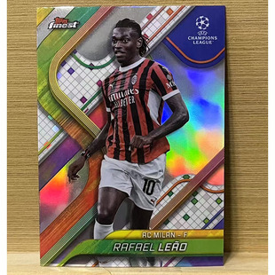 2024 topps 球星卡 欧冠 银折 finest AC米兰 莱奥