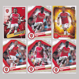 球星卡 阿森纳队盒2022-23 topps 萨卡 热苏斯 萨利巴 加布里埃尔