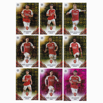 球星卡 金球粉折 2023-24 Topps UCC 阿森纳 哈弗茨 厄德高 赖斯