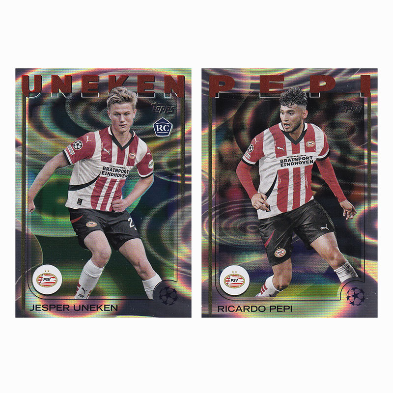 球星卡 佩皮 于内肯 雨点折 2024-25 Topps UCC 埃因霍温