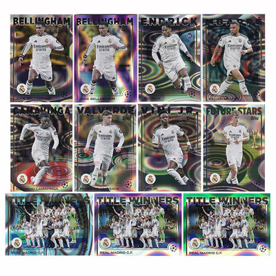 球星卡 皇马紫雨点折2024-25 Topps UCC姆巴佩 贝林厄姆 维尼修斯