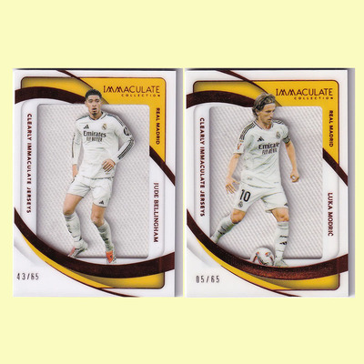 球星卡 贝林厄姆 莫德里奇 65编镜面球衣 2024-25 immaculate皇马