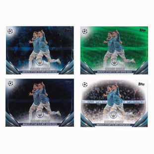 球星卡 福登 阿尔瓦雷斯 双人 99编 绿折 2023-24 Topps UCC 曼城