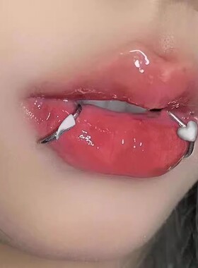 唇钉假无洞免打孔獠牙唇夹假唇环