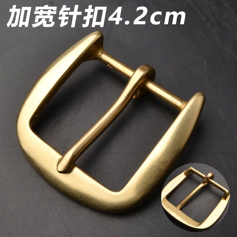 纯铜口字针式男款皮带扣头